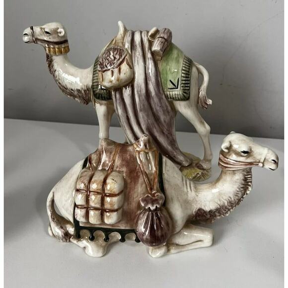 Vintage Holland Mold Christmas Nativity Set 14 Piece Hand Painted Large 1967 - Picture 9 of 16